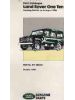 Land Rover 110 (One Ten) Parts Catalogue (Up to August 1986)